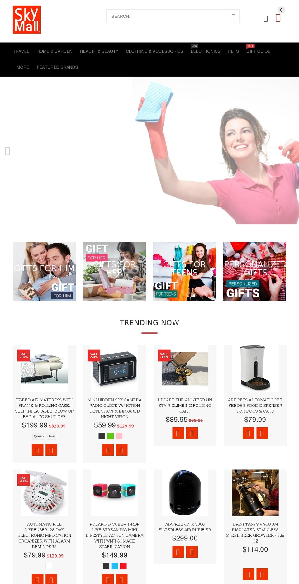 YourStore-V2-0-1A Shopify theme site example skymallmagazine.me