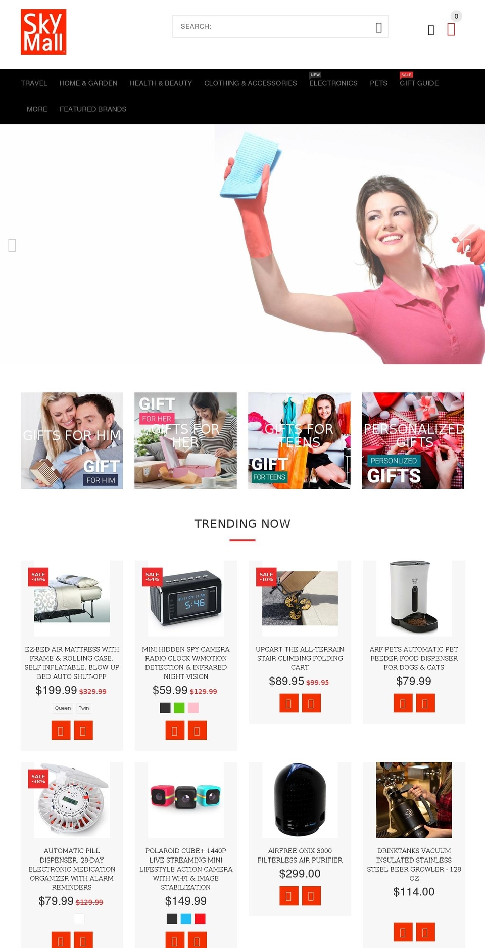 YourStore-V2-0-1A Shopify theme site example skymallshopping.com