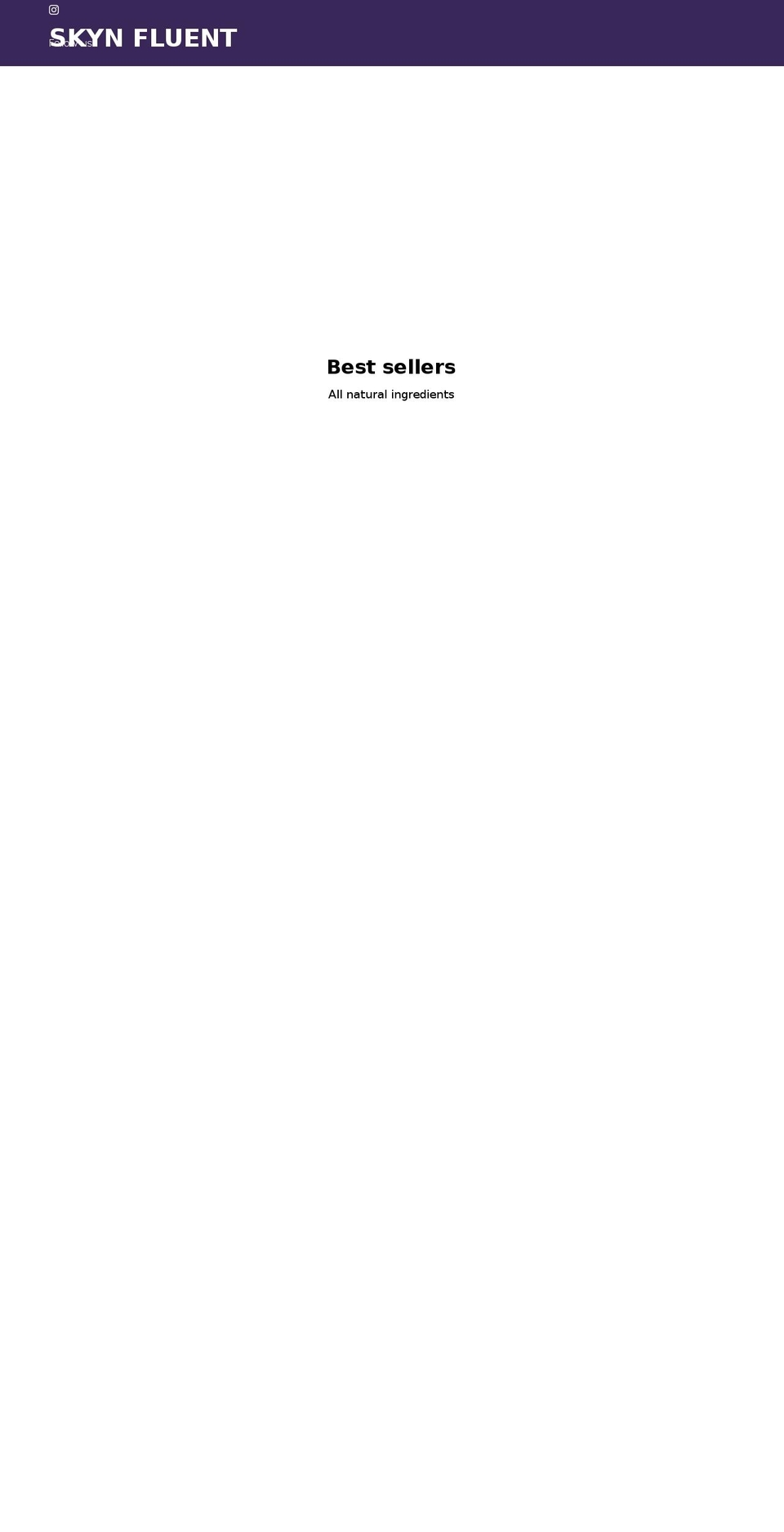 skynfluent.com shopify website screenshot