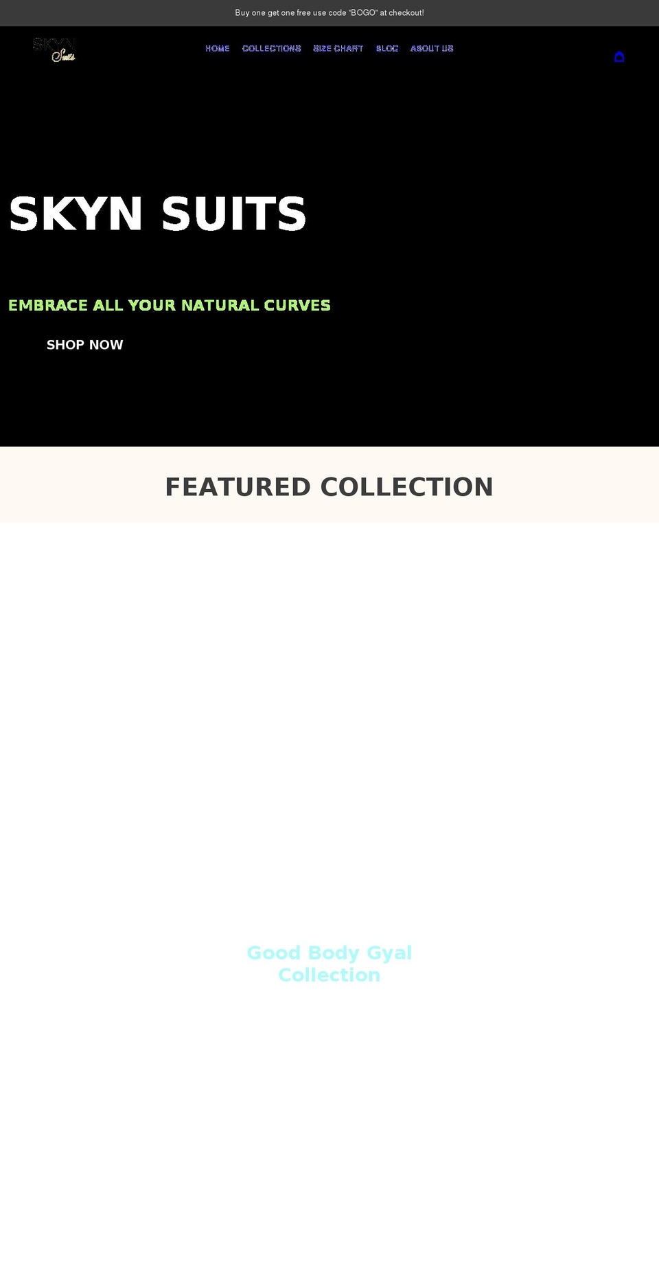 skynsuits.com shopify website screenshot