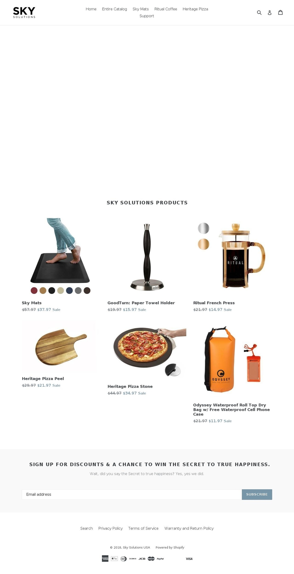 skysolutionsusa.com shopify website screenshot
