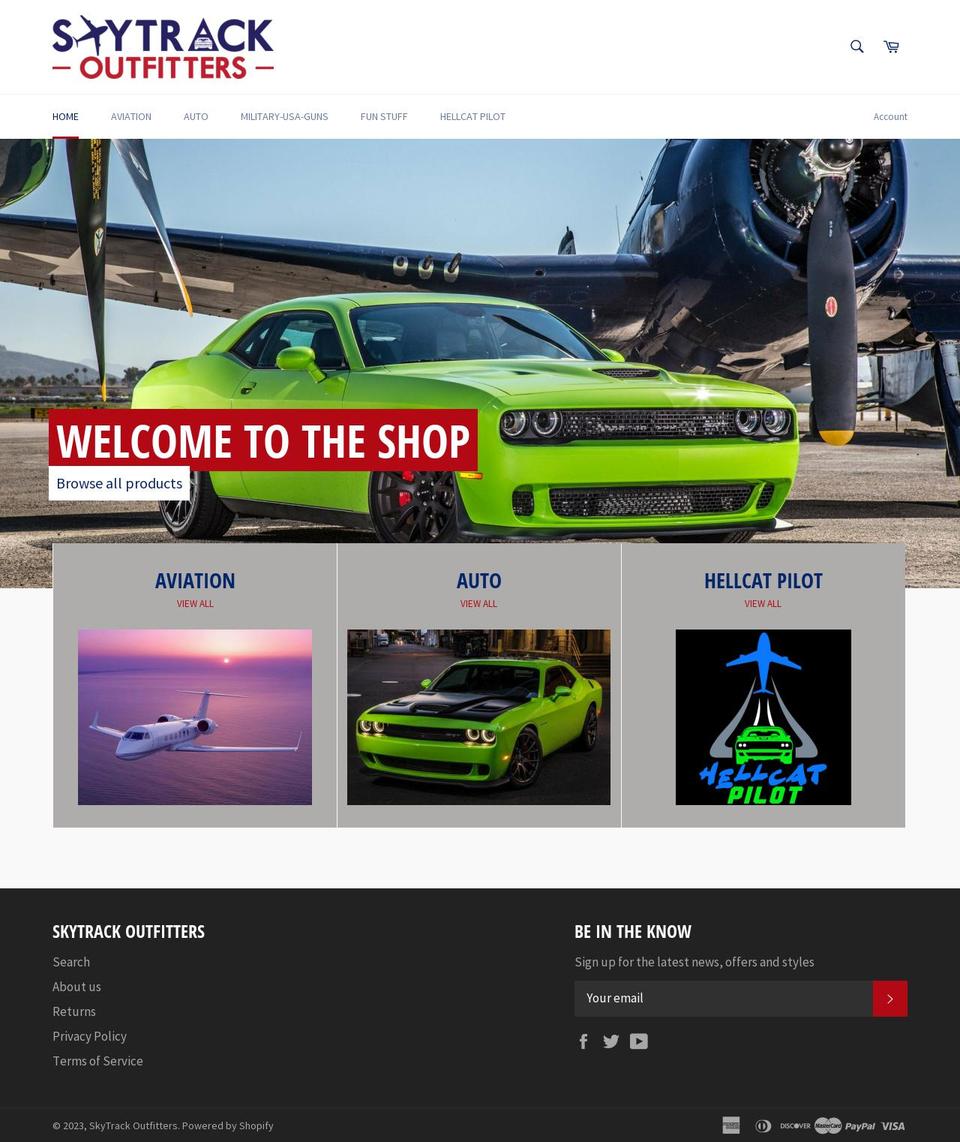 skytrackoutfitters.com shopify website screenshot