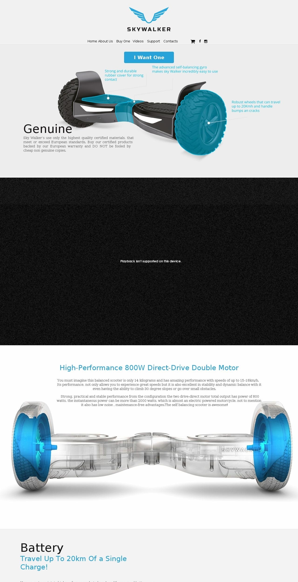 skywalkereurope.com shopify website screenshot