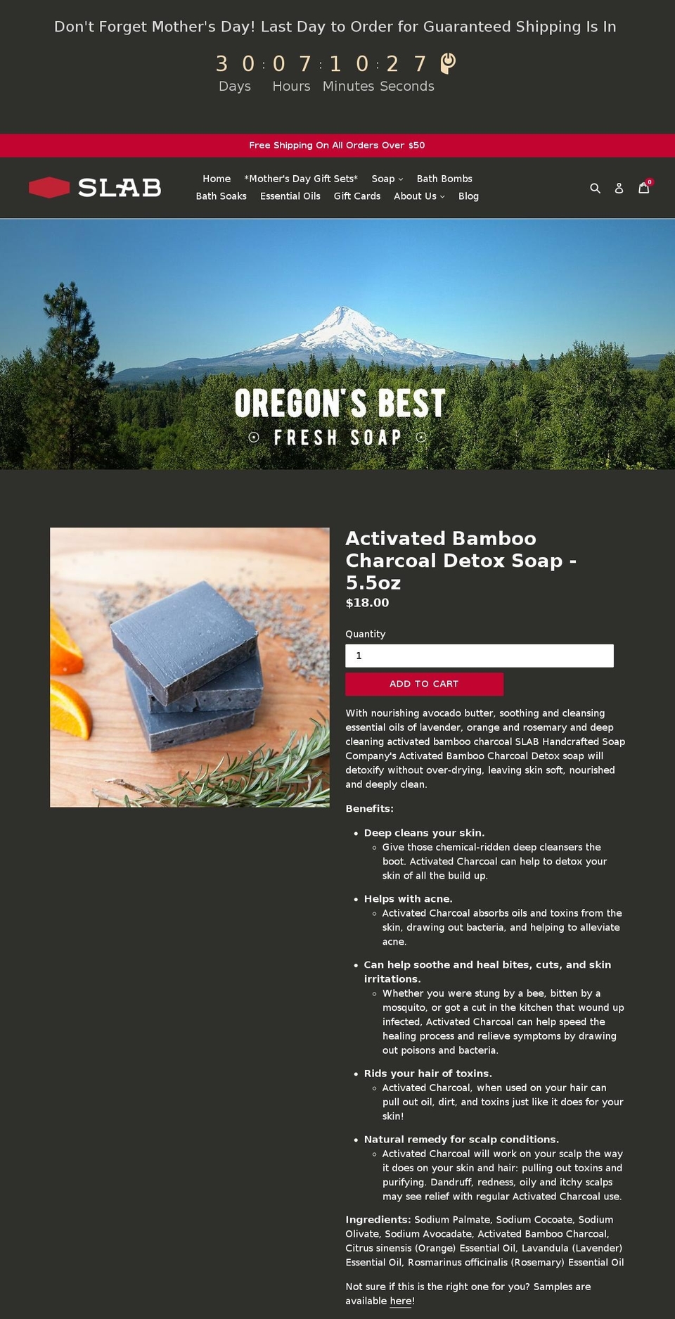slabsoap.com shopify website screenshot