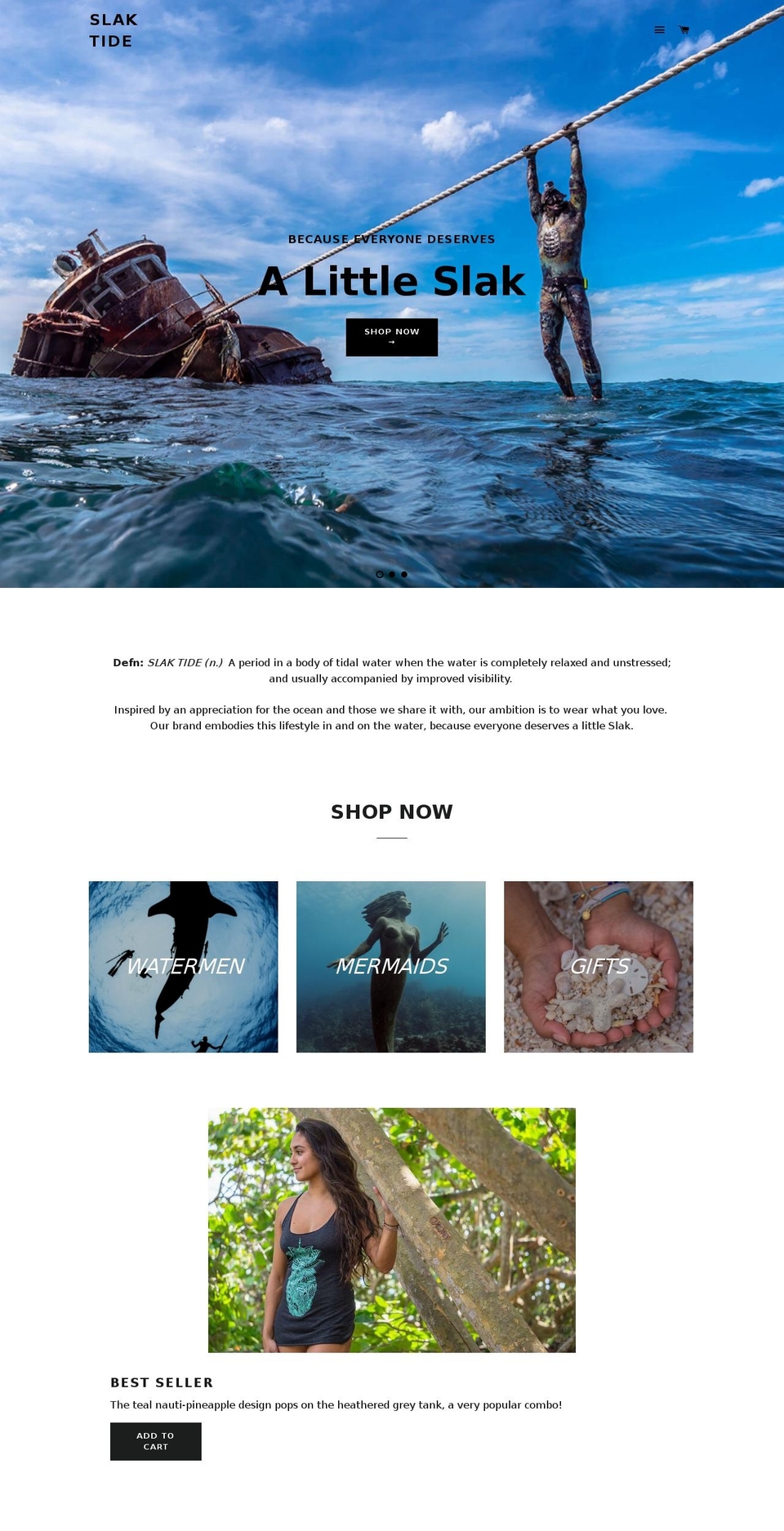 slaktide.com — Shopify storefront screenshot