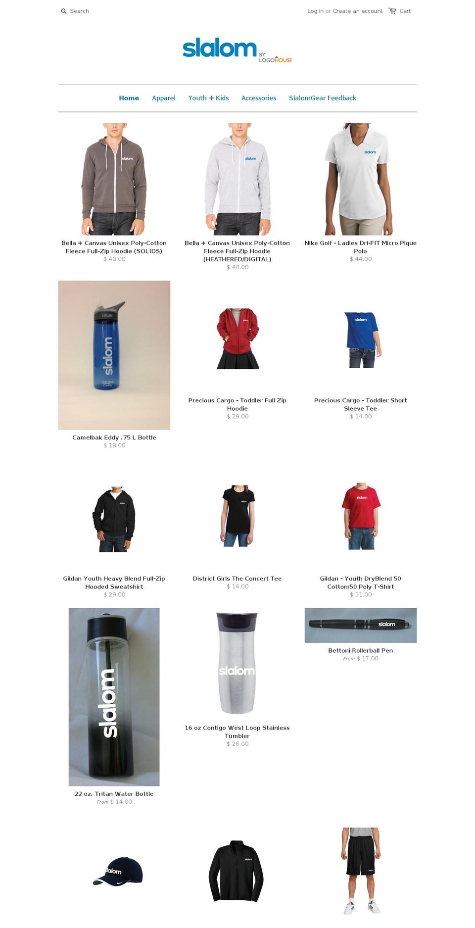 slalomgear.com shopify website screenshot