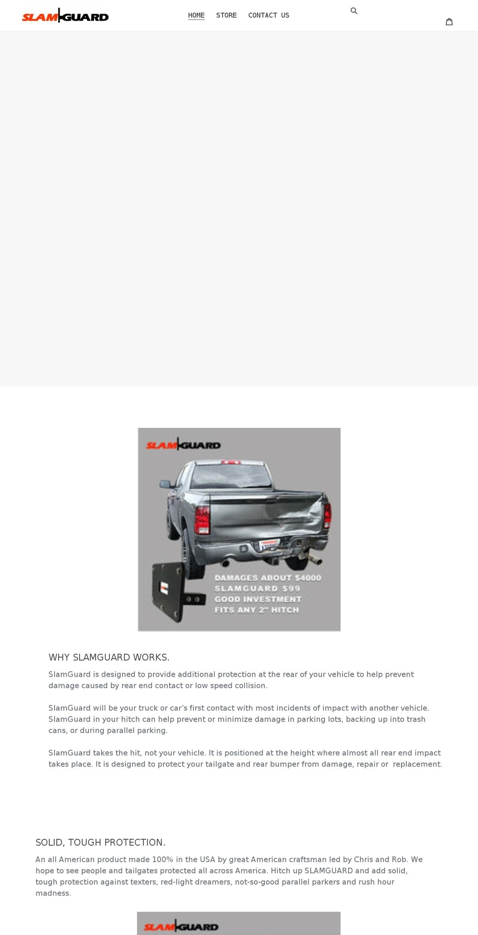 slamguard.net shopify website screenshot