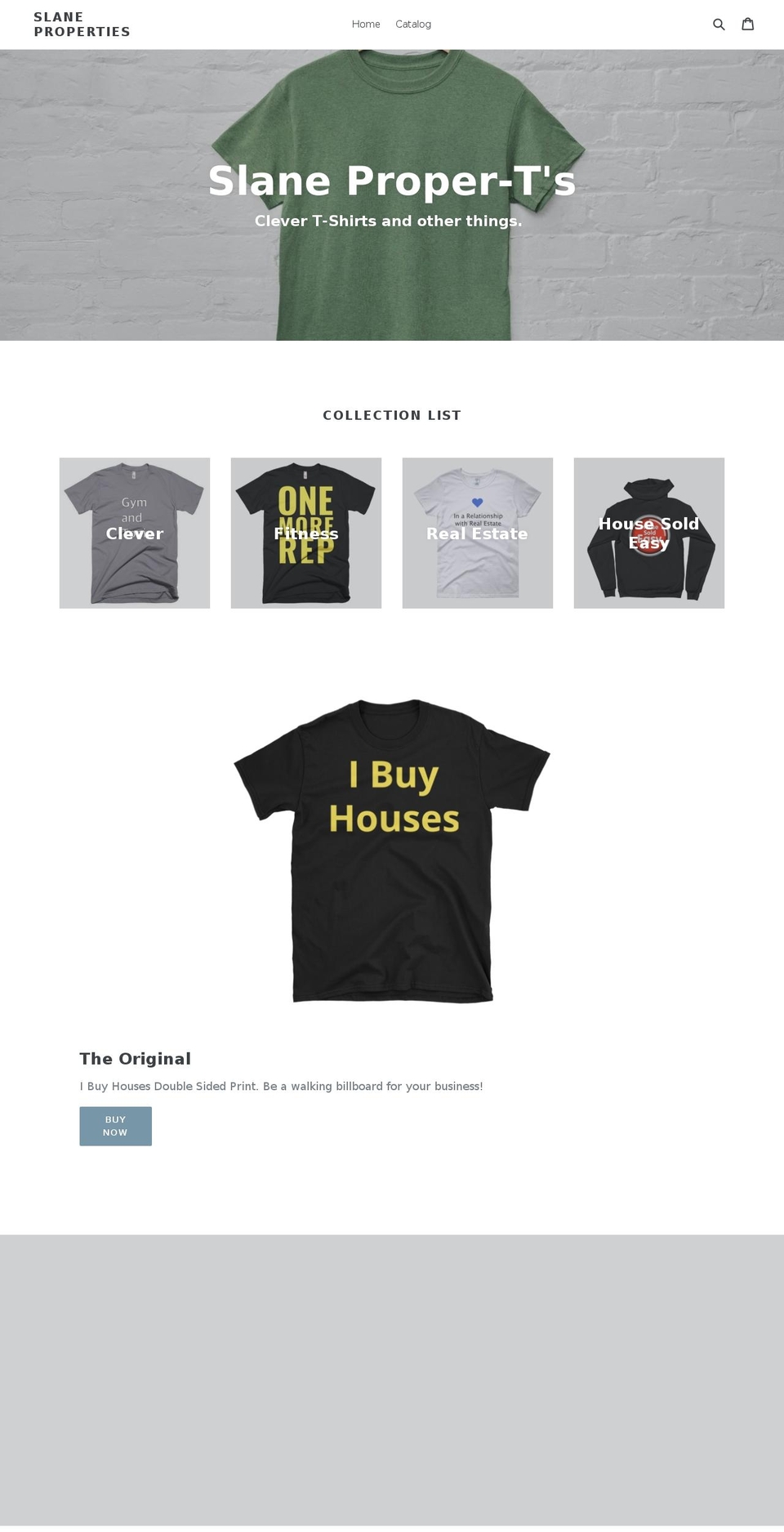 slaneproperties.com — Shopify storefront screenshot