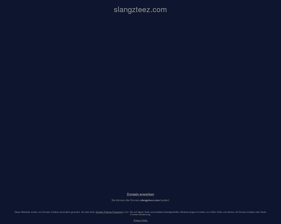slangzteez.com — Shopify storefront screenshot