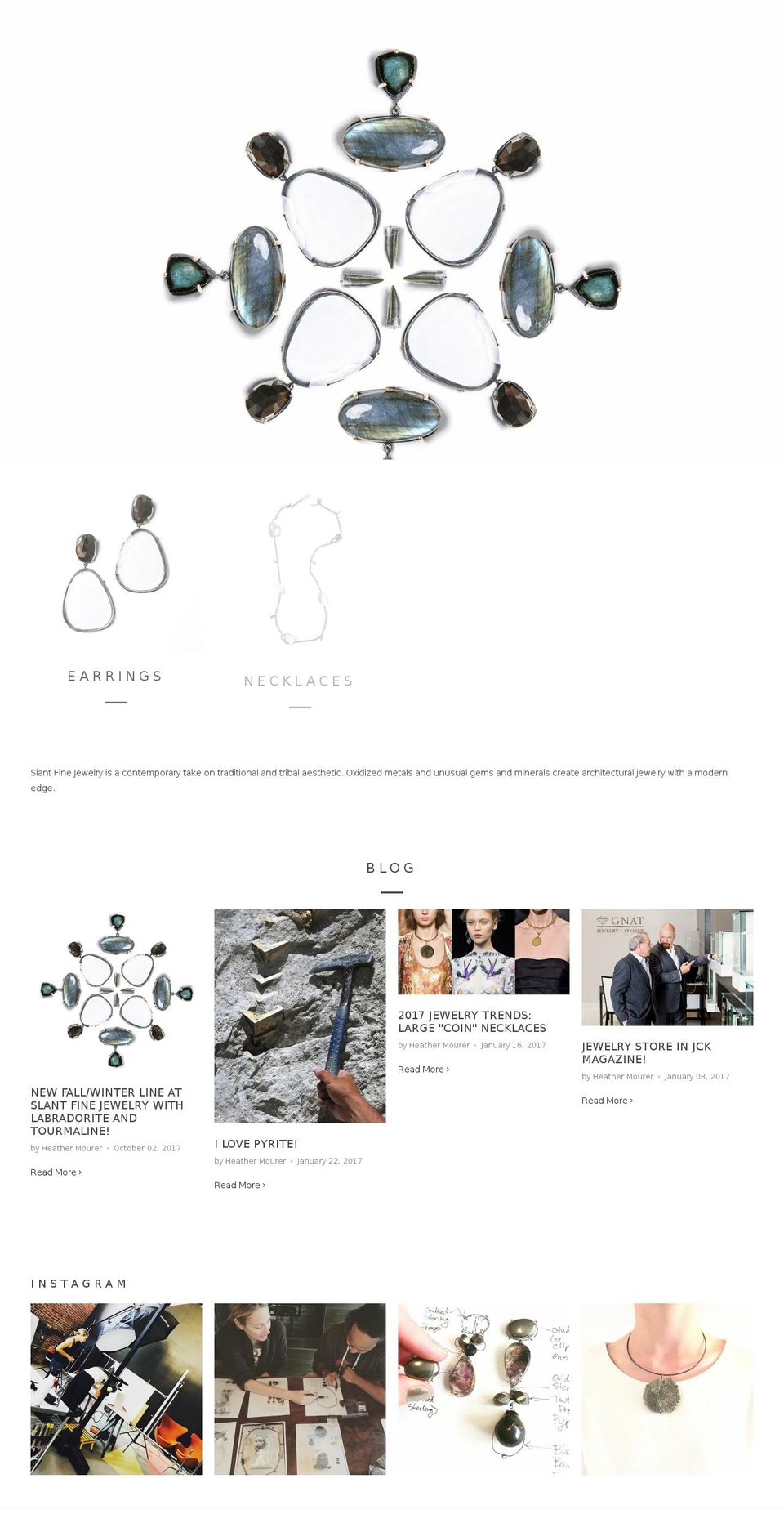 slantfinejewelry.com shopify website screenshot
