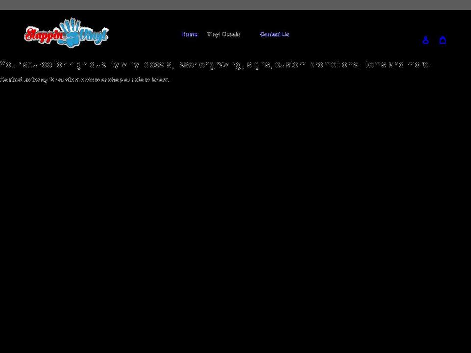 slappinvinyl.com shopify website screenshot