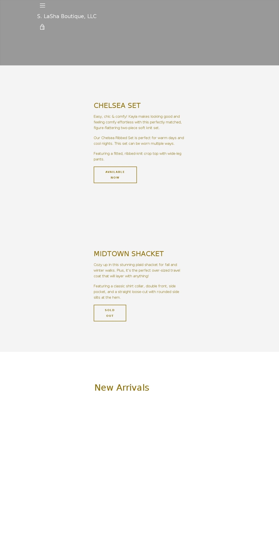 Narrative Afterpay Shopify theme site example slashaboutique.com