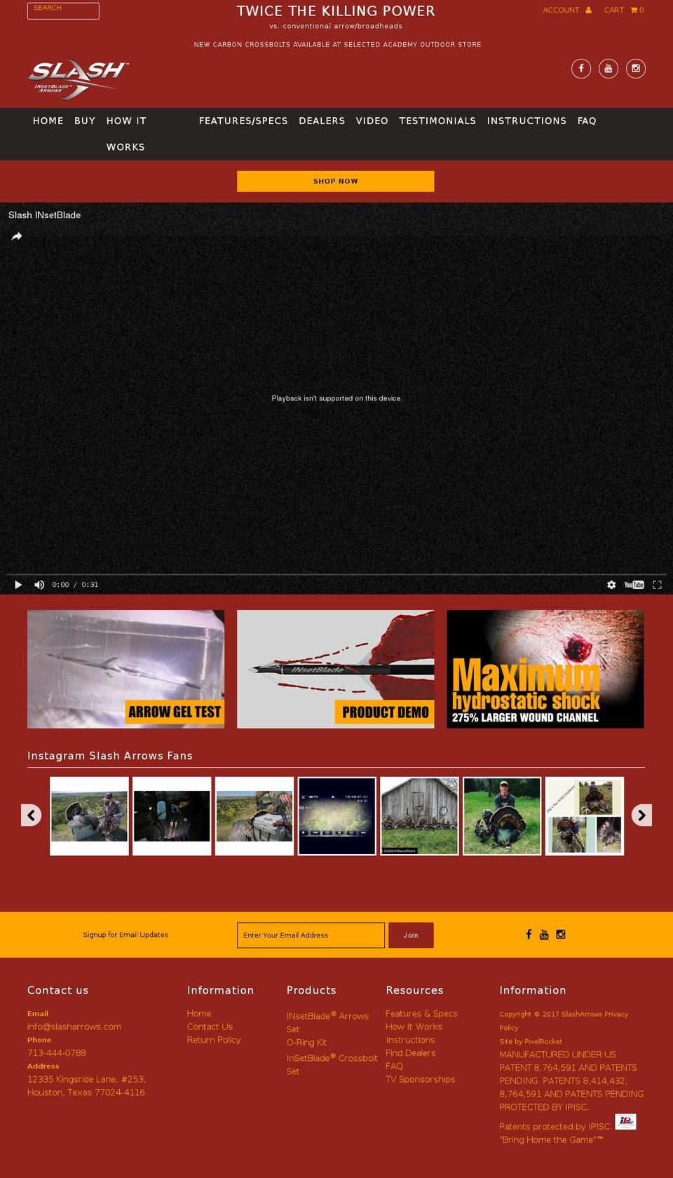 slashoutdoors.com shopify website screenshot