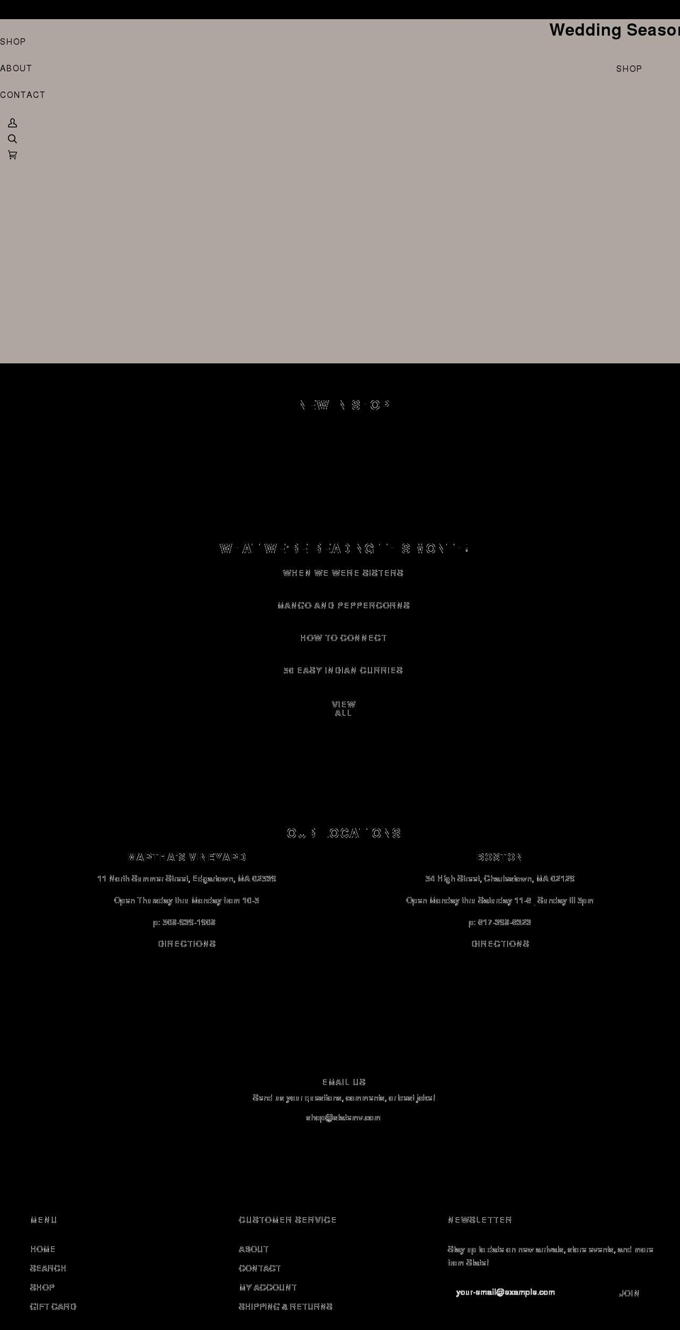 slatemv.com shopify website screenshot