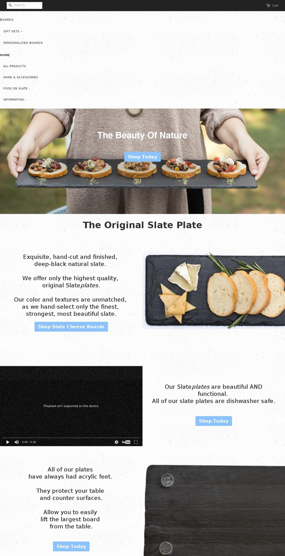 slateplate.com shopify website screenshot