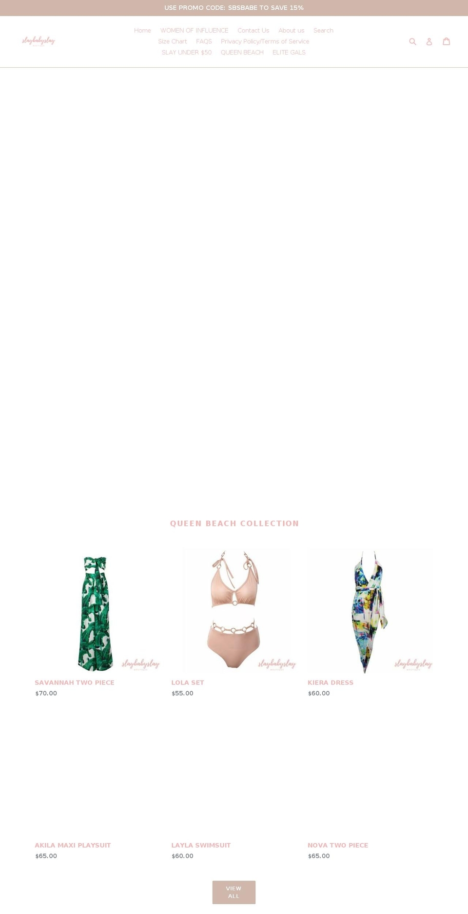 slaybabyslay.com — Shopify storefront screenshot