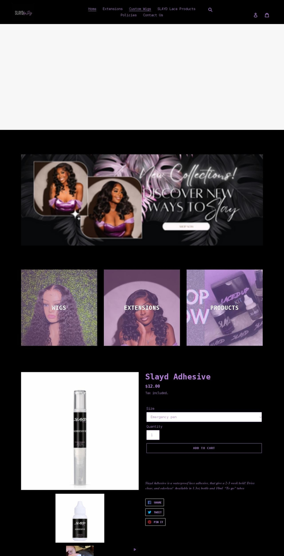 slaydbydej.com shopify website screenshot