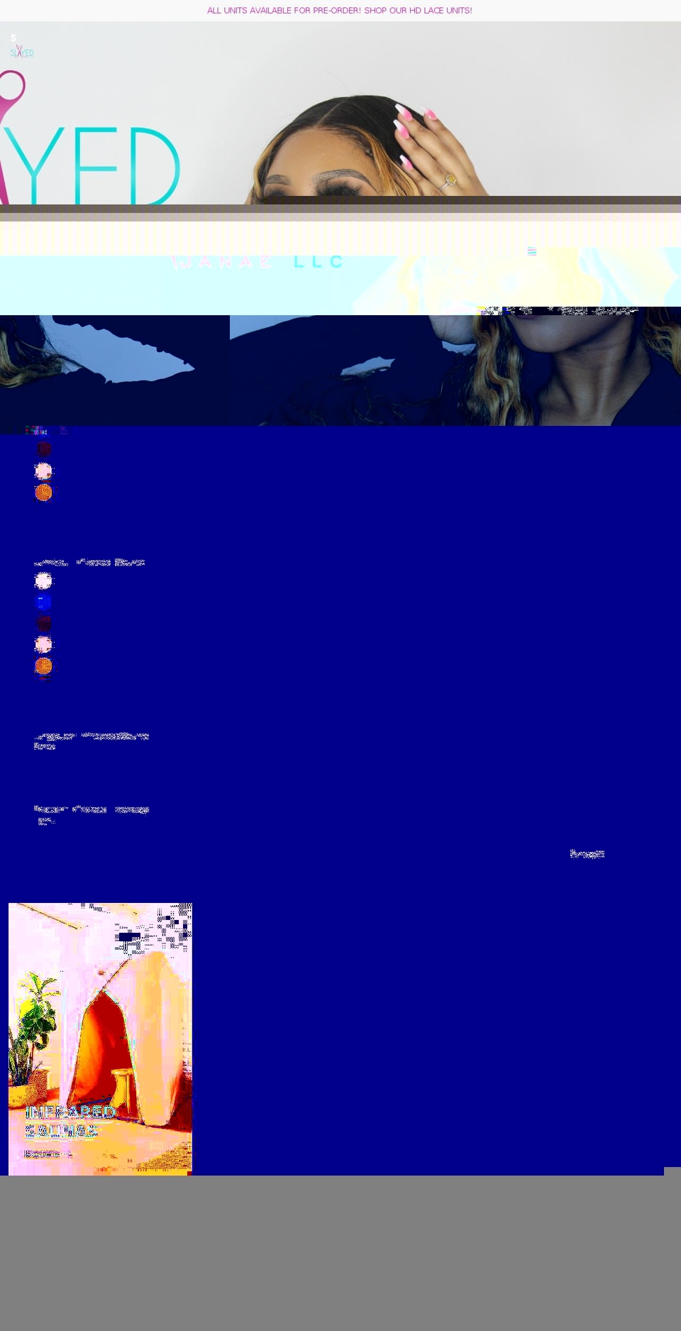 slayedbyjanae.com shopify website screenshot