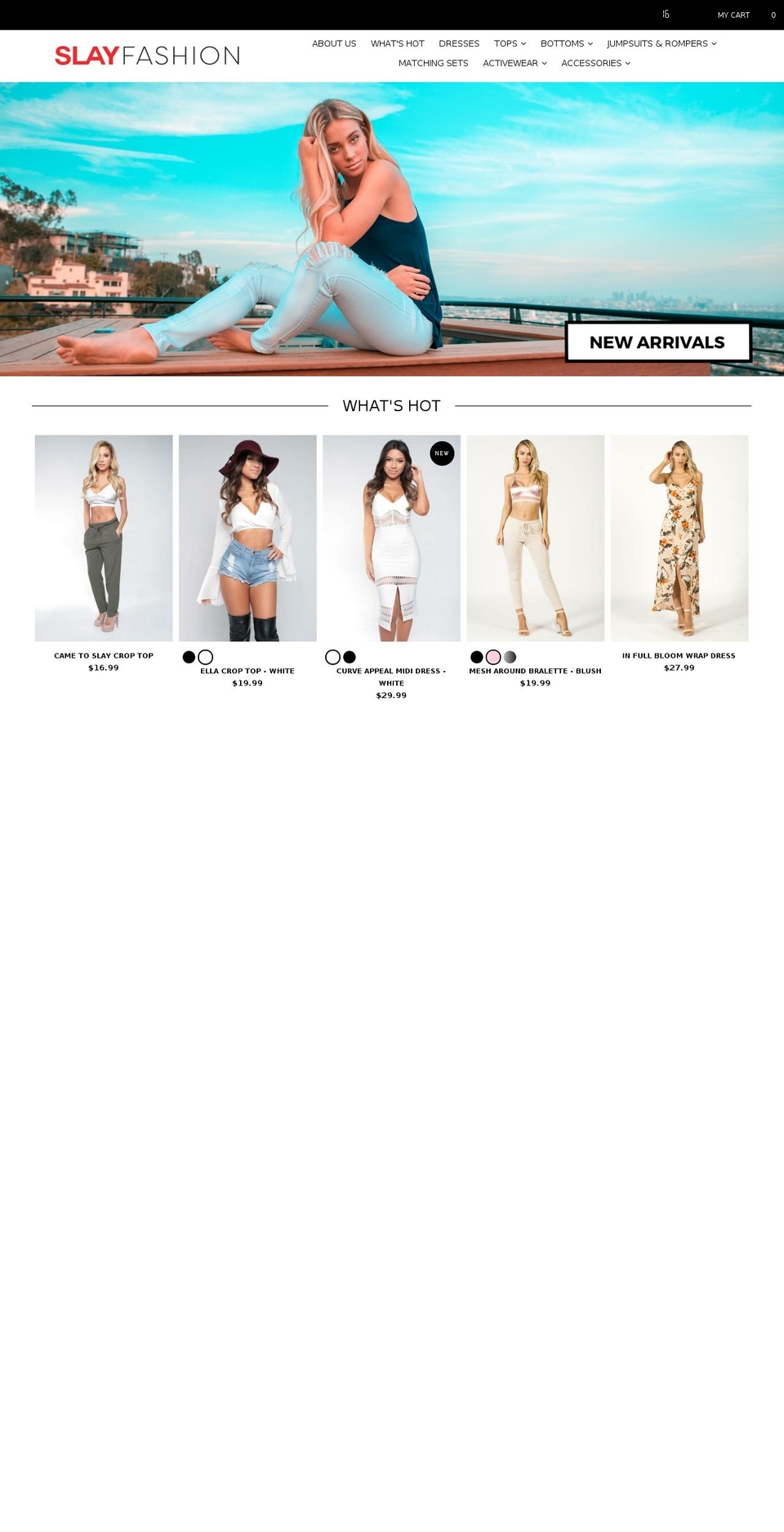 slayfashion.com — Shopify storefront screenshot
