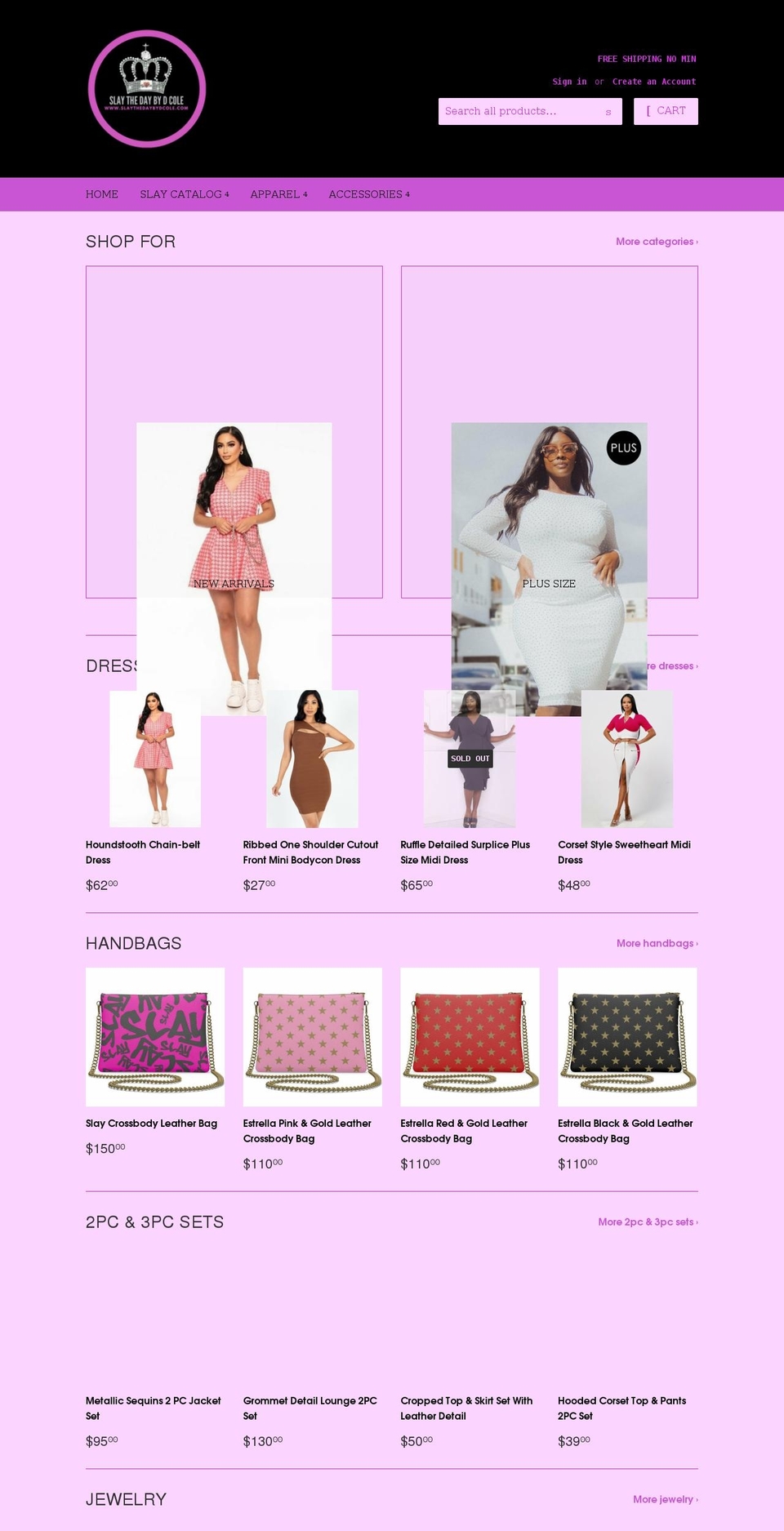 slaythedaybydcole.com shopify website screenshot