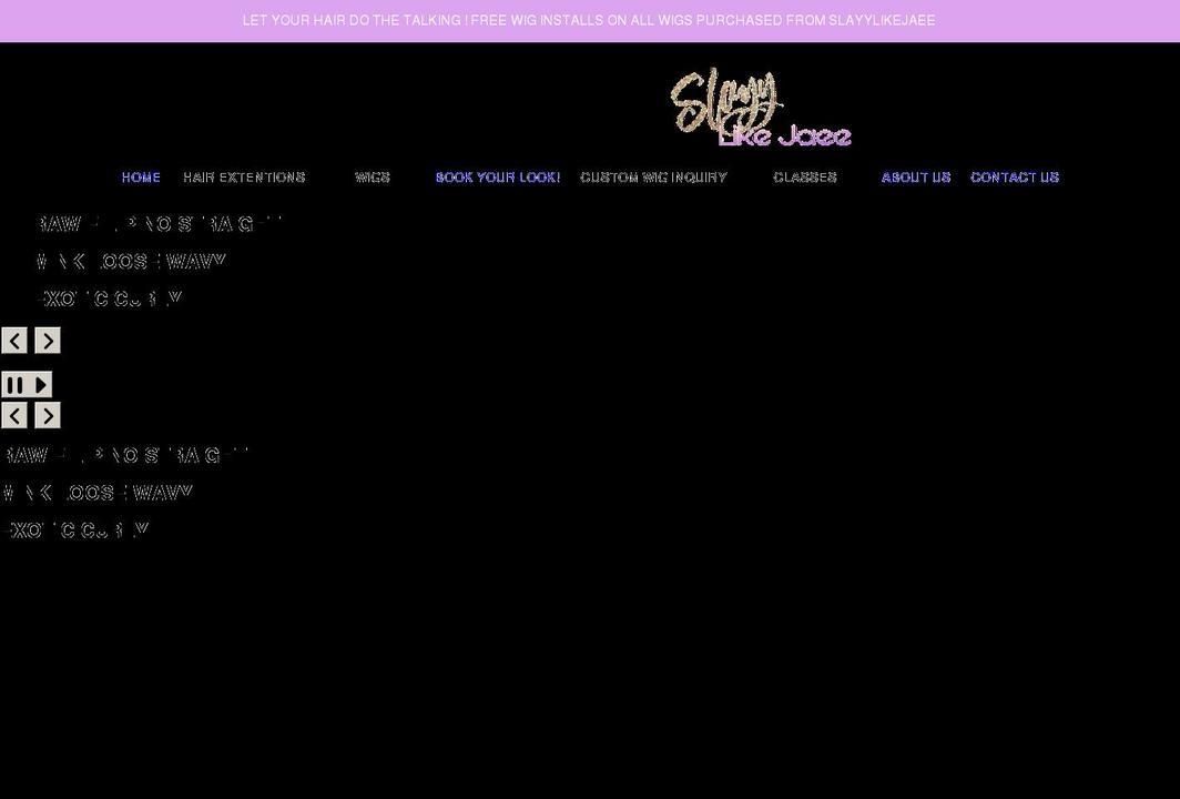 slayylikejaee.com shopify website screenshot