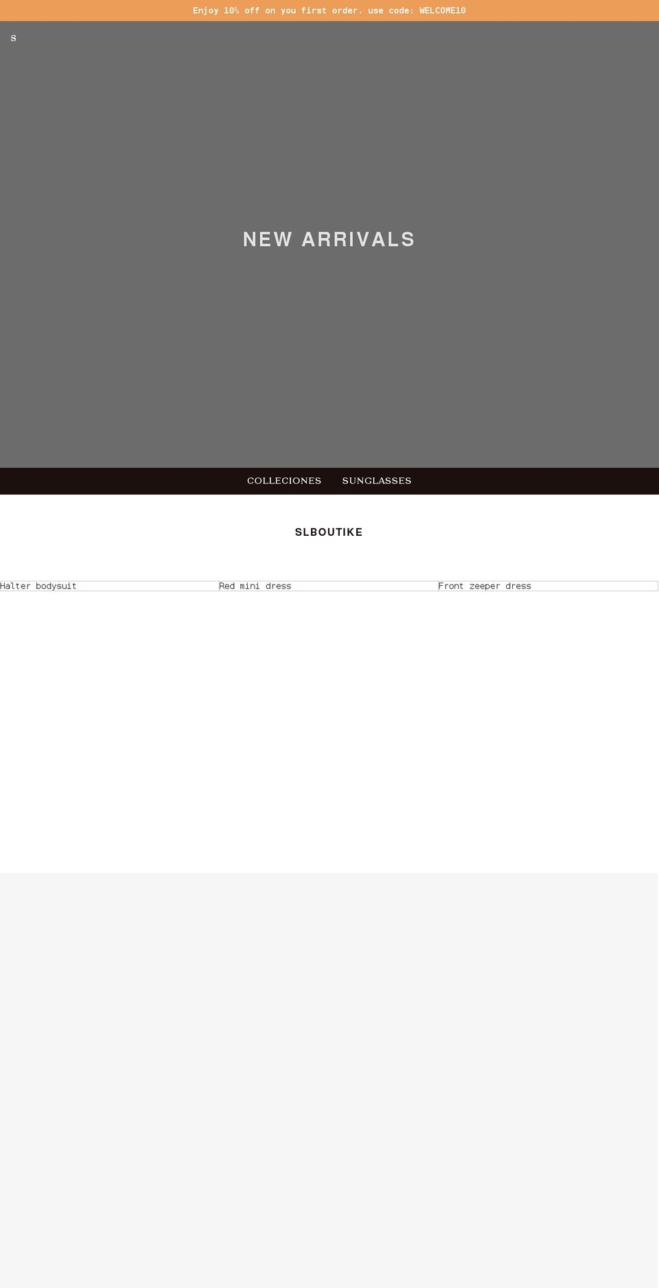 slboutike.com shopify website screenshot