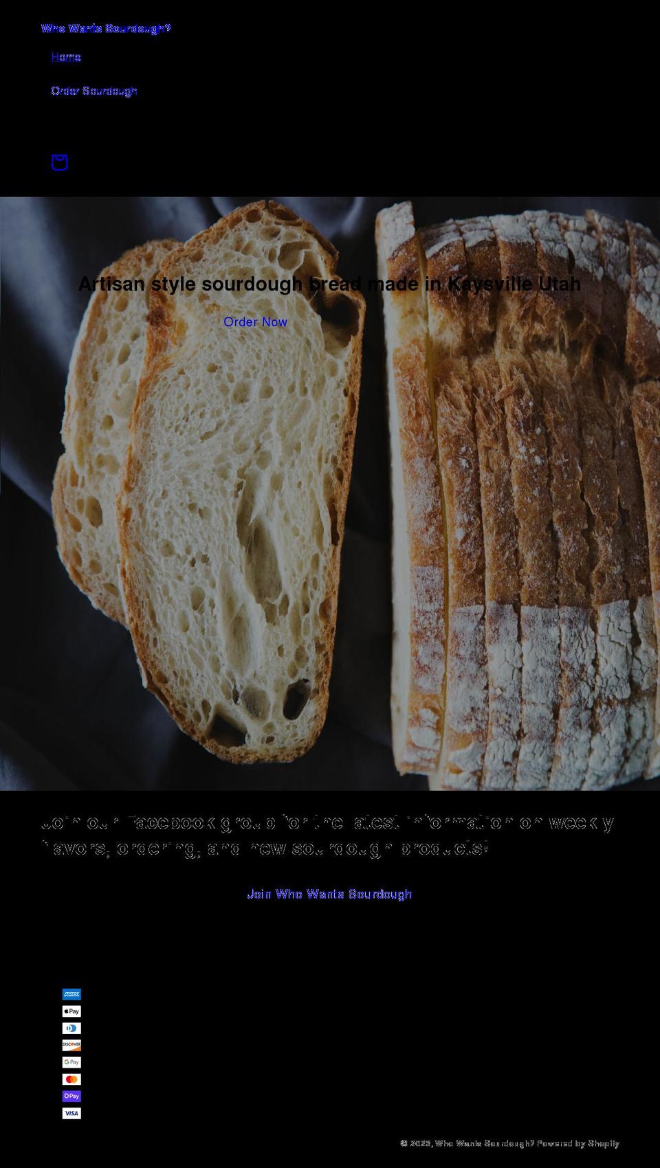 slcsourdough.com shopify website screenshot