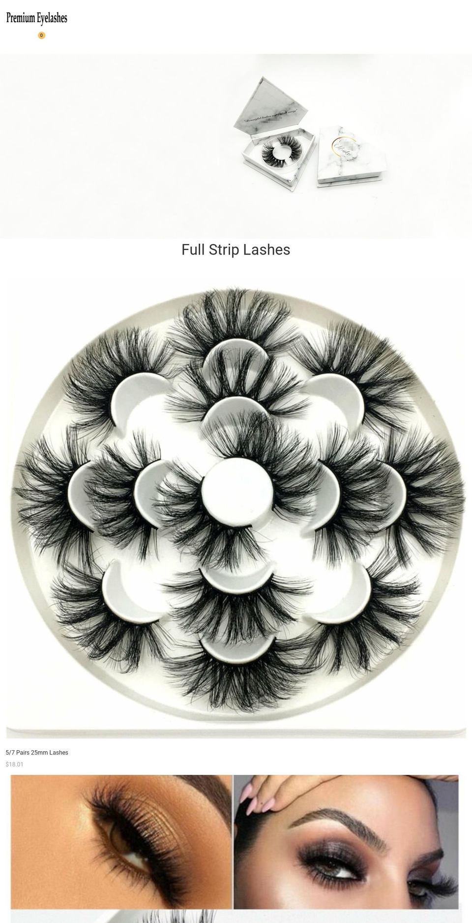 sldashinlashes.com shopify website screenshot