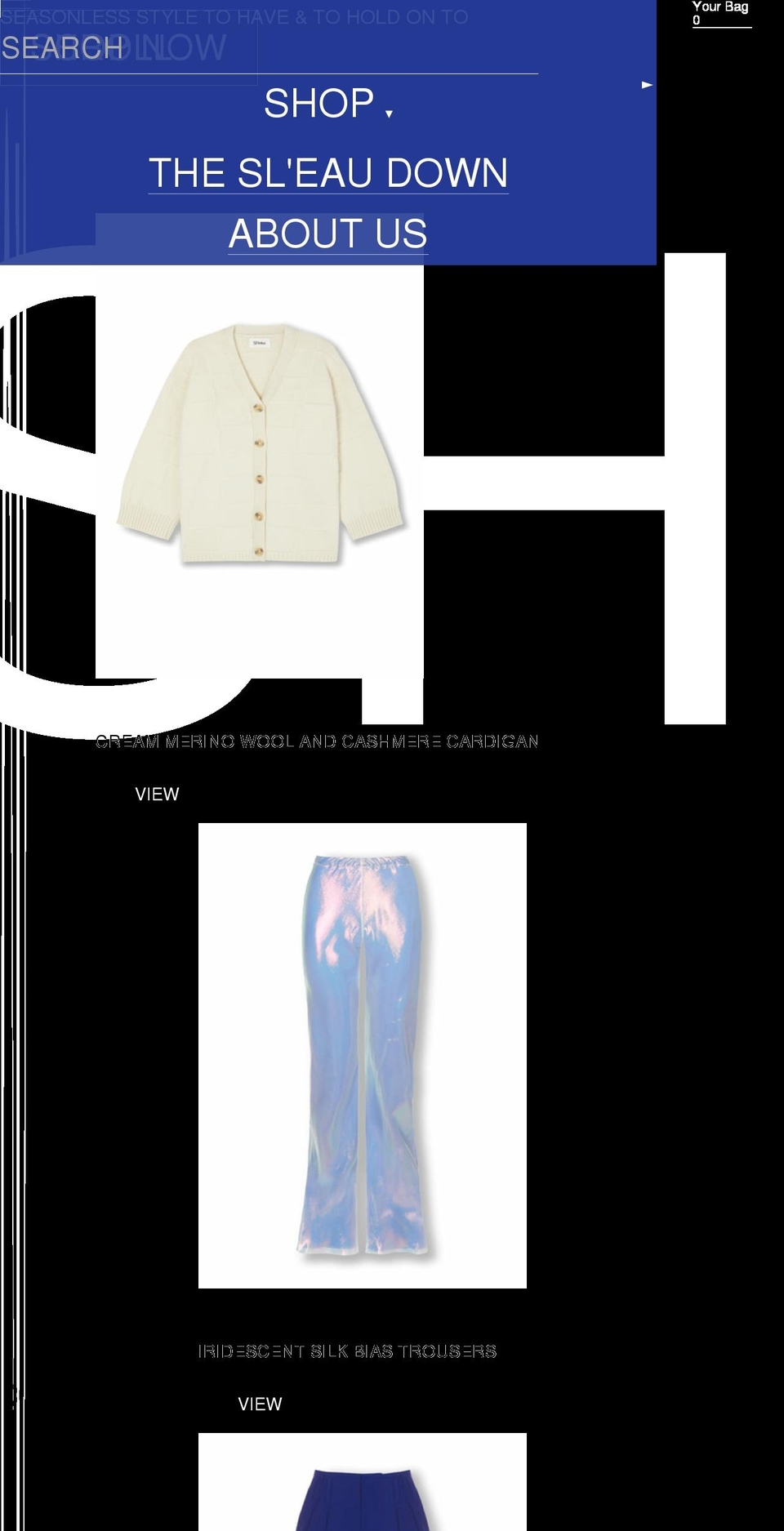 sleau.com shopify website screenshot