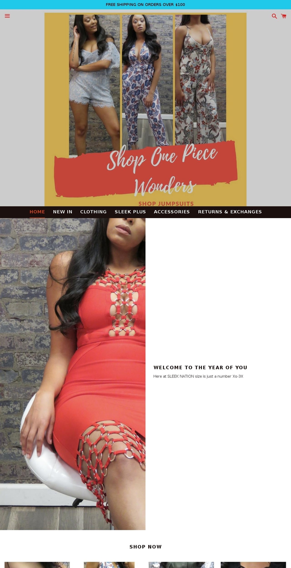 sleeknation.com — Shopify storefront screenshot