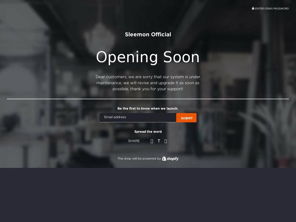 sleemon.com shopify website screenshot