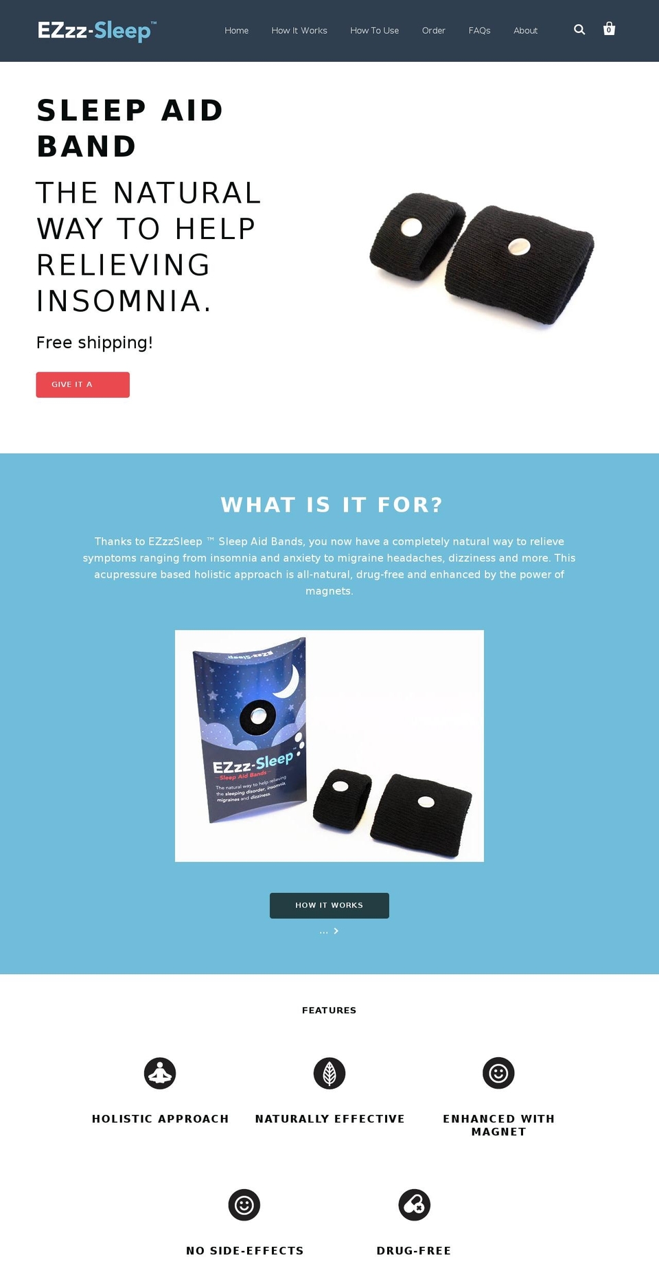 sleepaidband.com shopify website screenshot