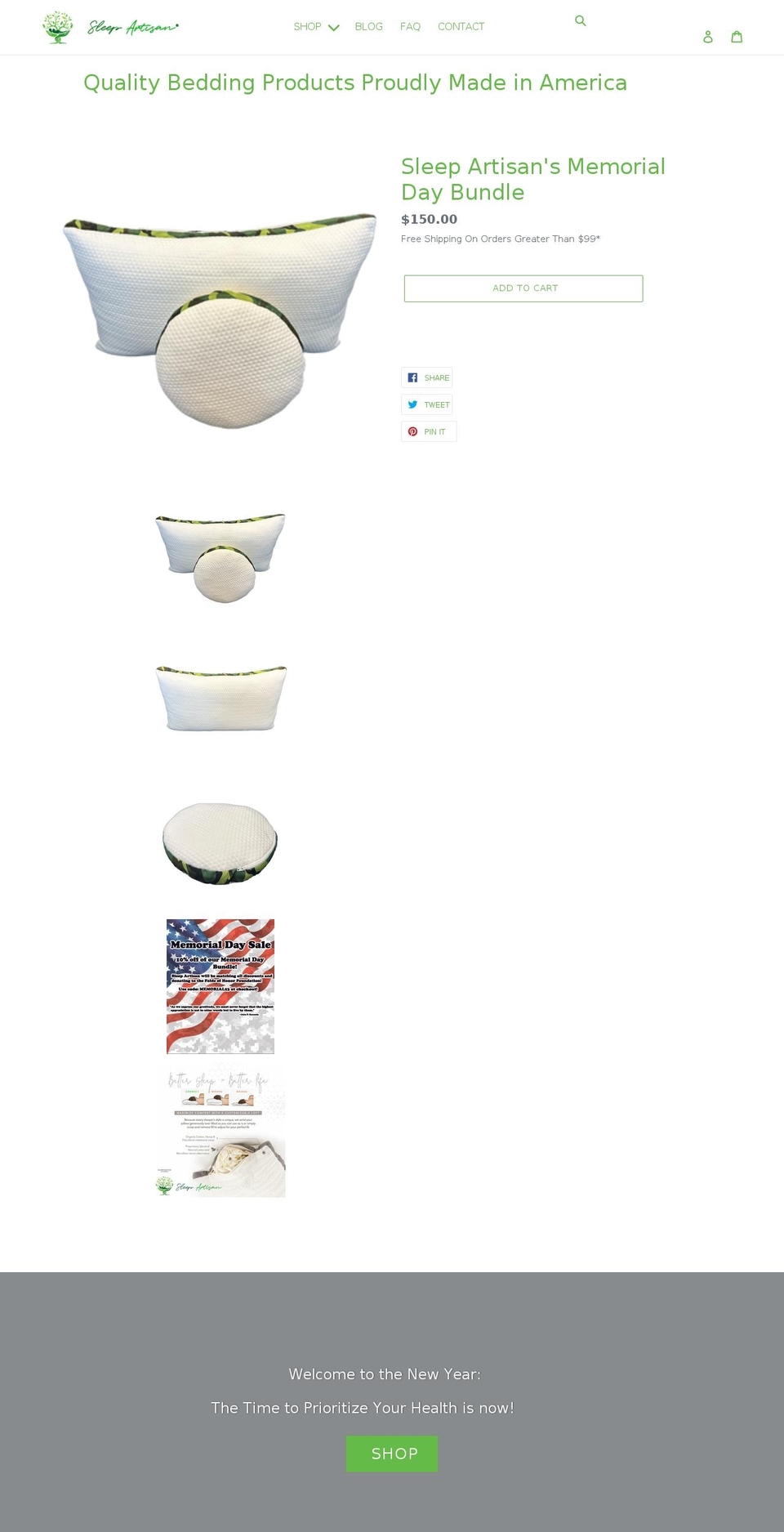 sleepartisan.com shopify website screenshot