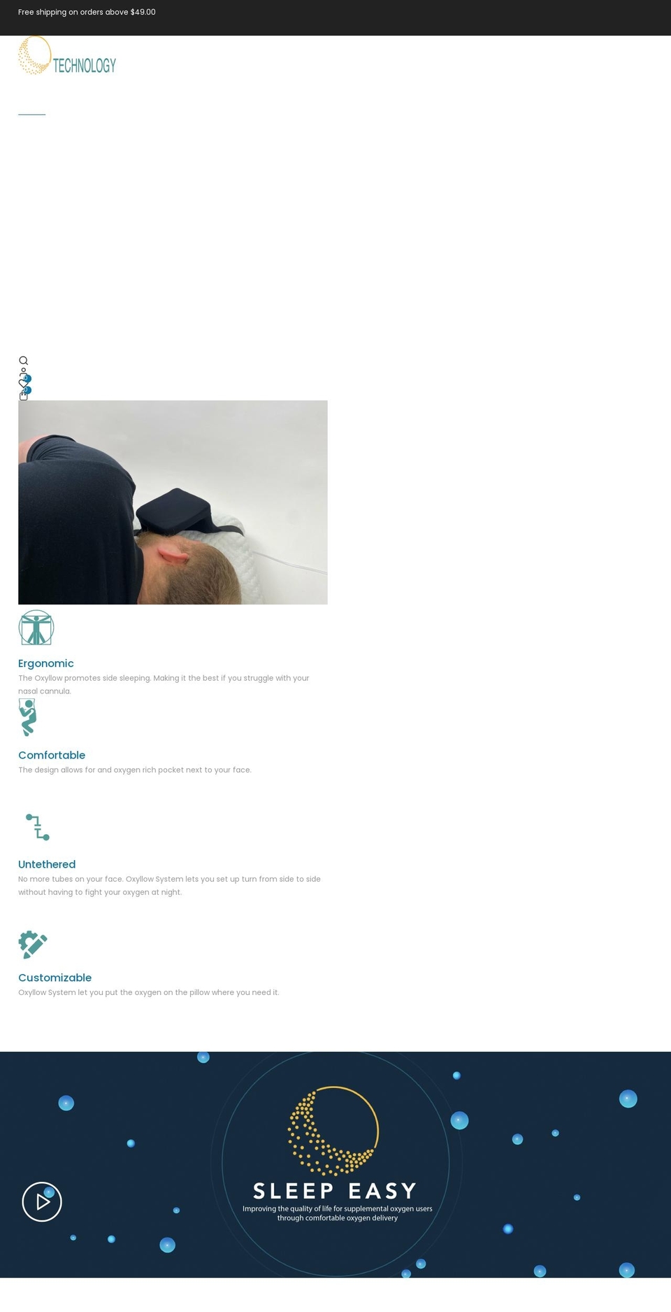 sleepeasytechnology.com shopify website screenshot