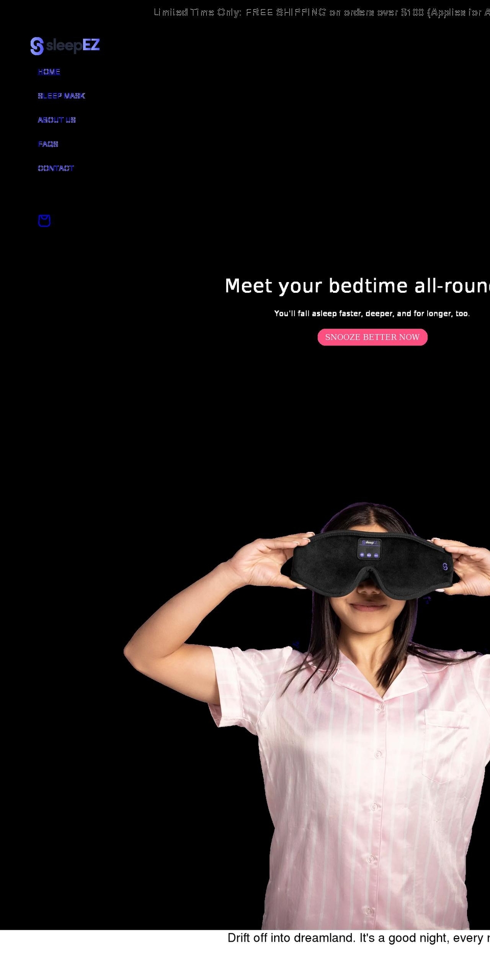 sleepez.com.au shopify website screenshot