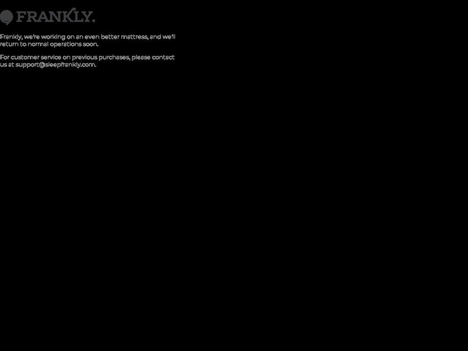 sleepfrankly.com — Shopify storefront screenshot
