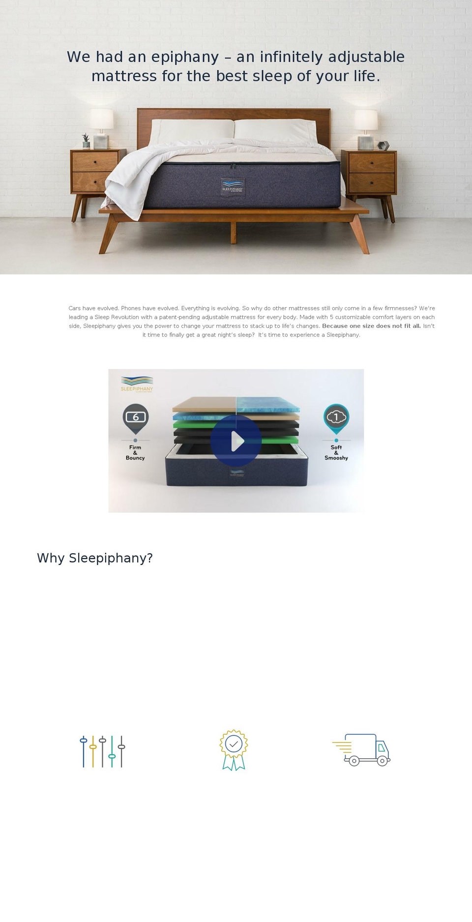 sleepiphany.com — Shopify storefront screenshot