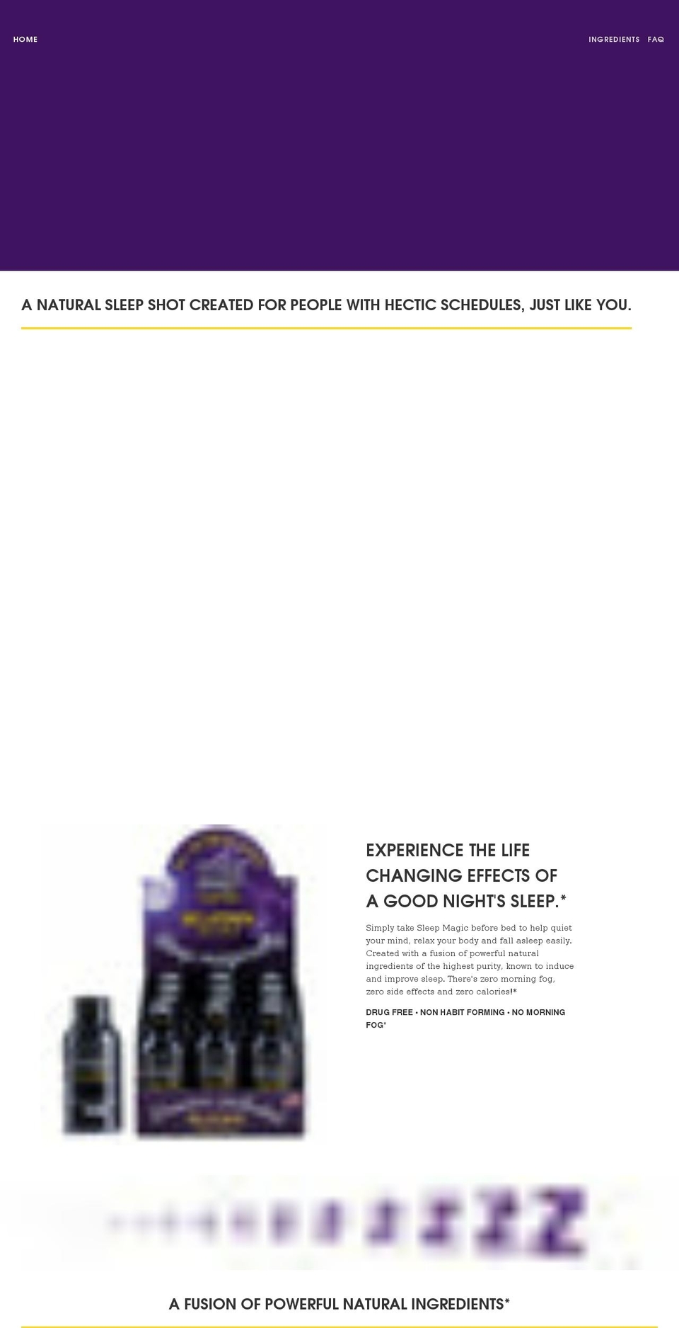 sleepmagic.net shopify website screenshot