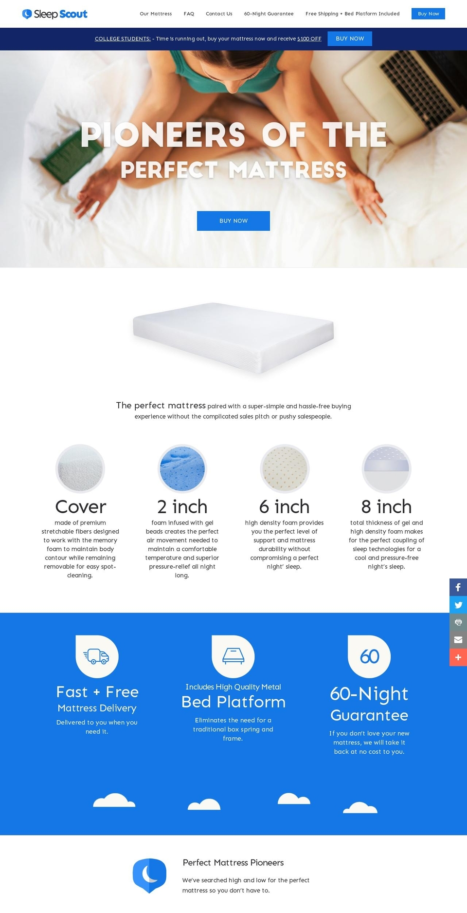 sleepscout.com shopify website screenshot