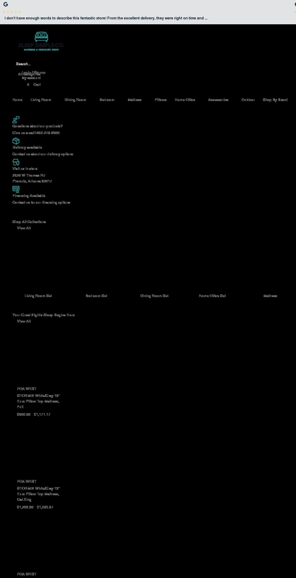sleepsimpleco.com shopify website screenshot