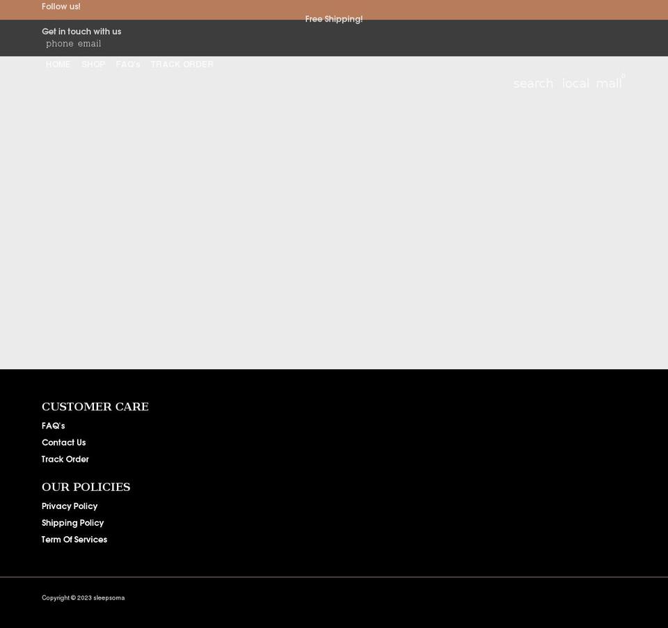 sleepsoma.com shopify website screenshot