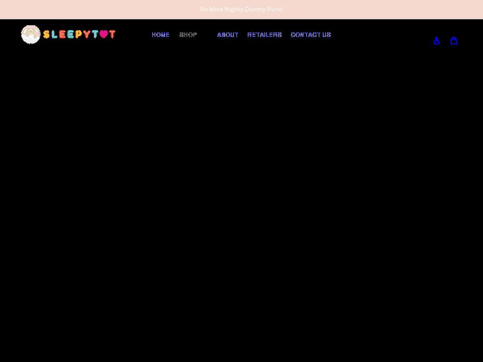 sleepytot.com.au shopify website screenshot