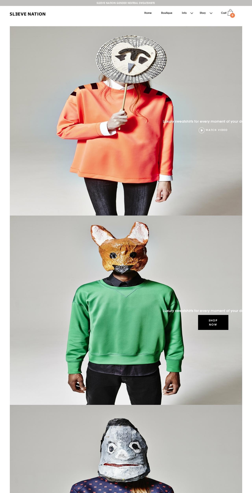 sleevenation.com — Shopify storefront screenshot
