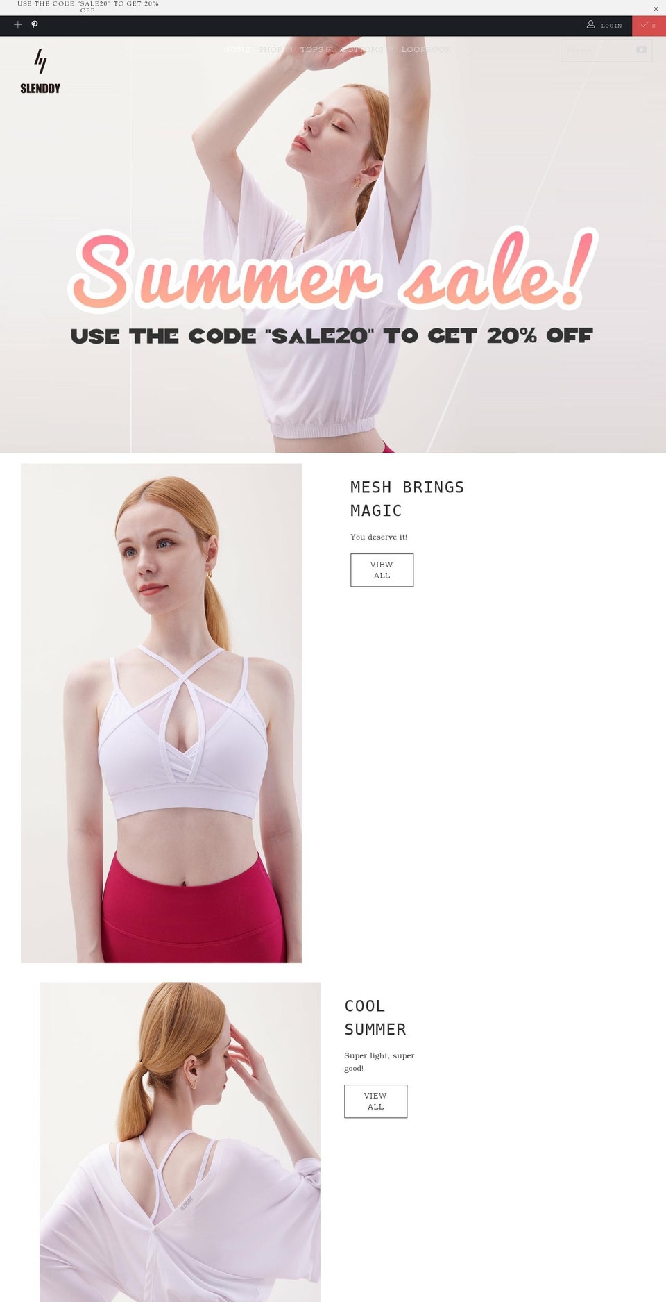 slenddy.com shopify website screenshot