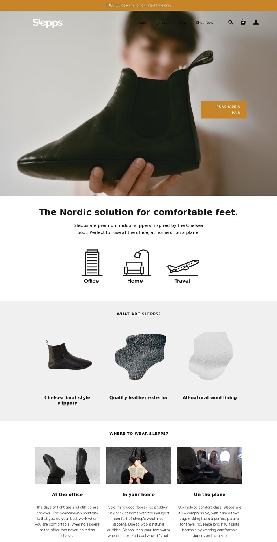 slepps.com — Shopify storefront screenshot