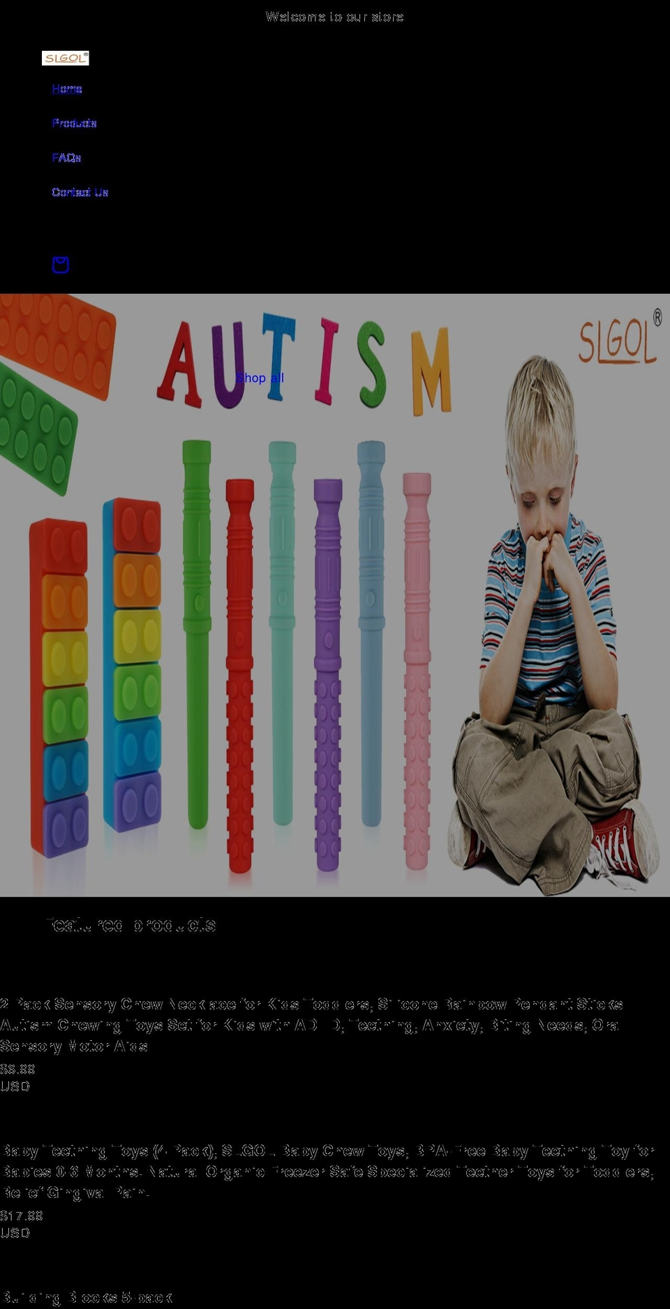 slgol.com shopify website screenshot