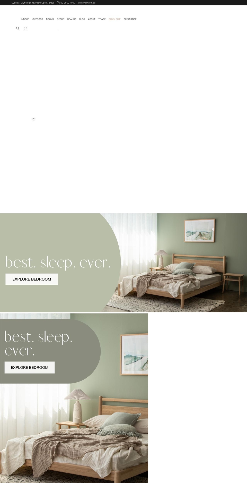slh.com.au shopify website screenshot