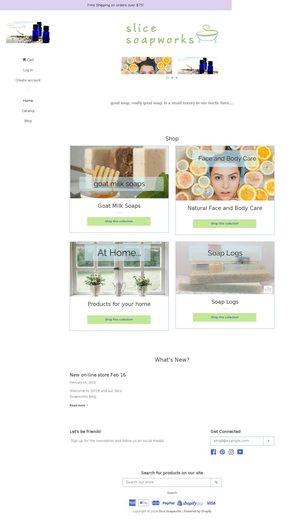 slicesoapworks.com shopify website screenshot