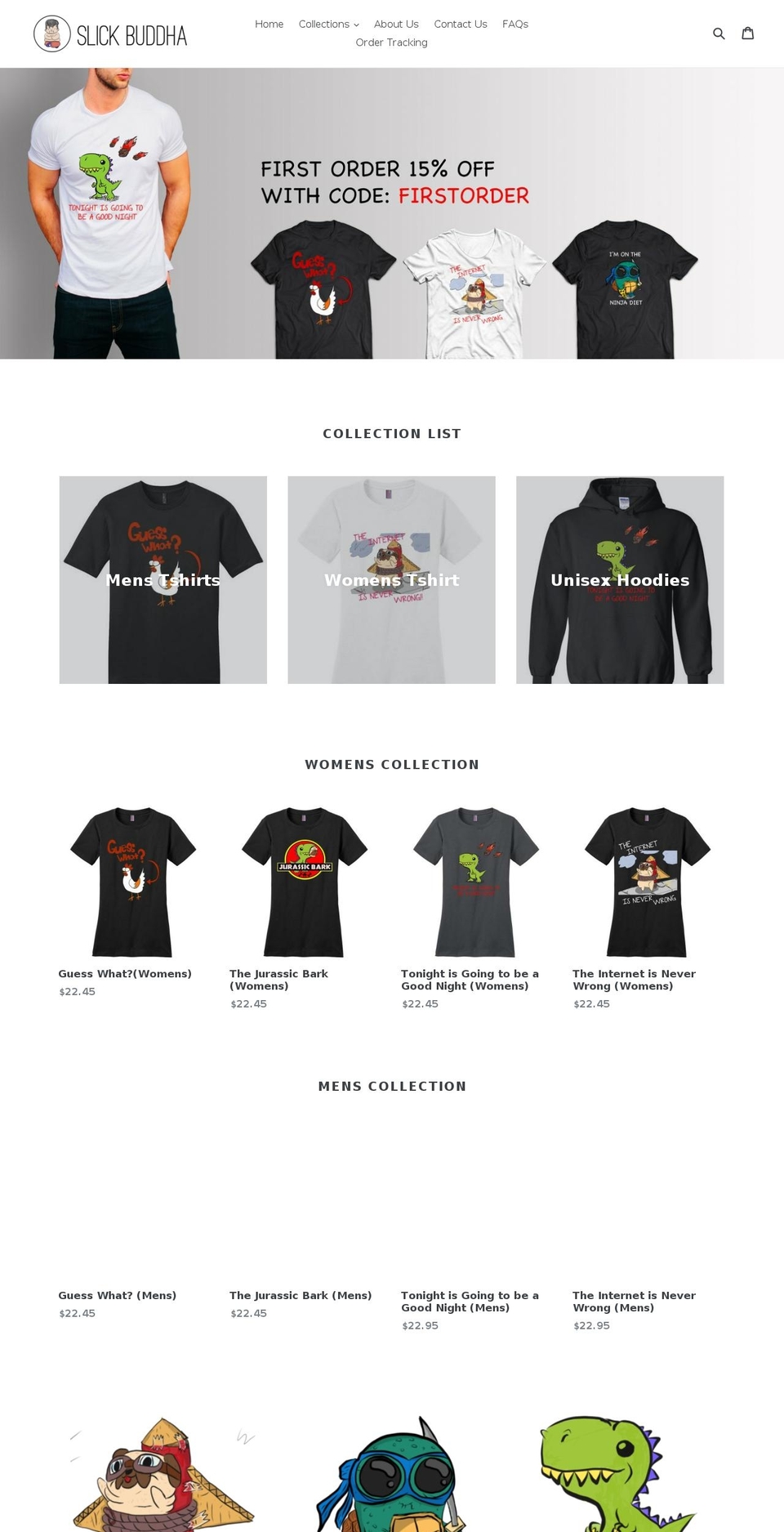 slickbuddha.com — Shopify storefront screenshot