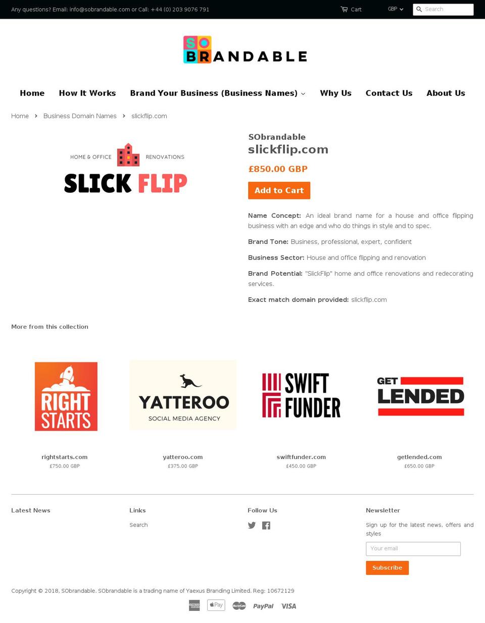 slickflip.com shopify website screenshot